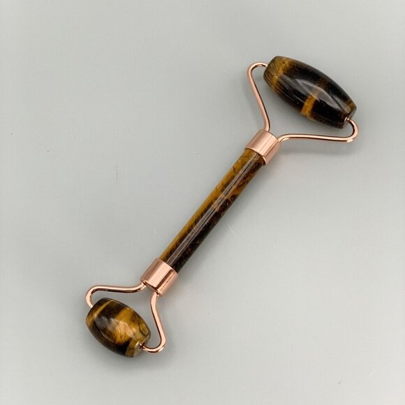 Tiger Stone Facial Roller & Eye Massage Tool Made from Natural Stone - Picture 1 of 10